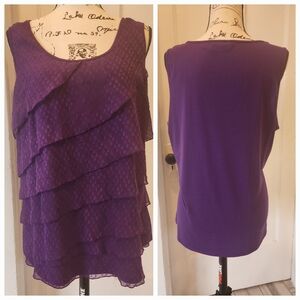 Avenue purple tank top 14/16